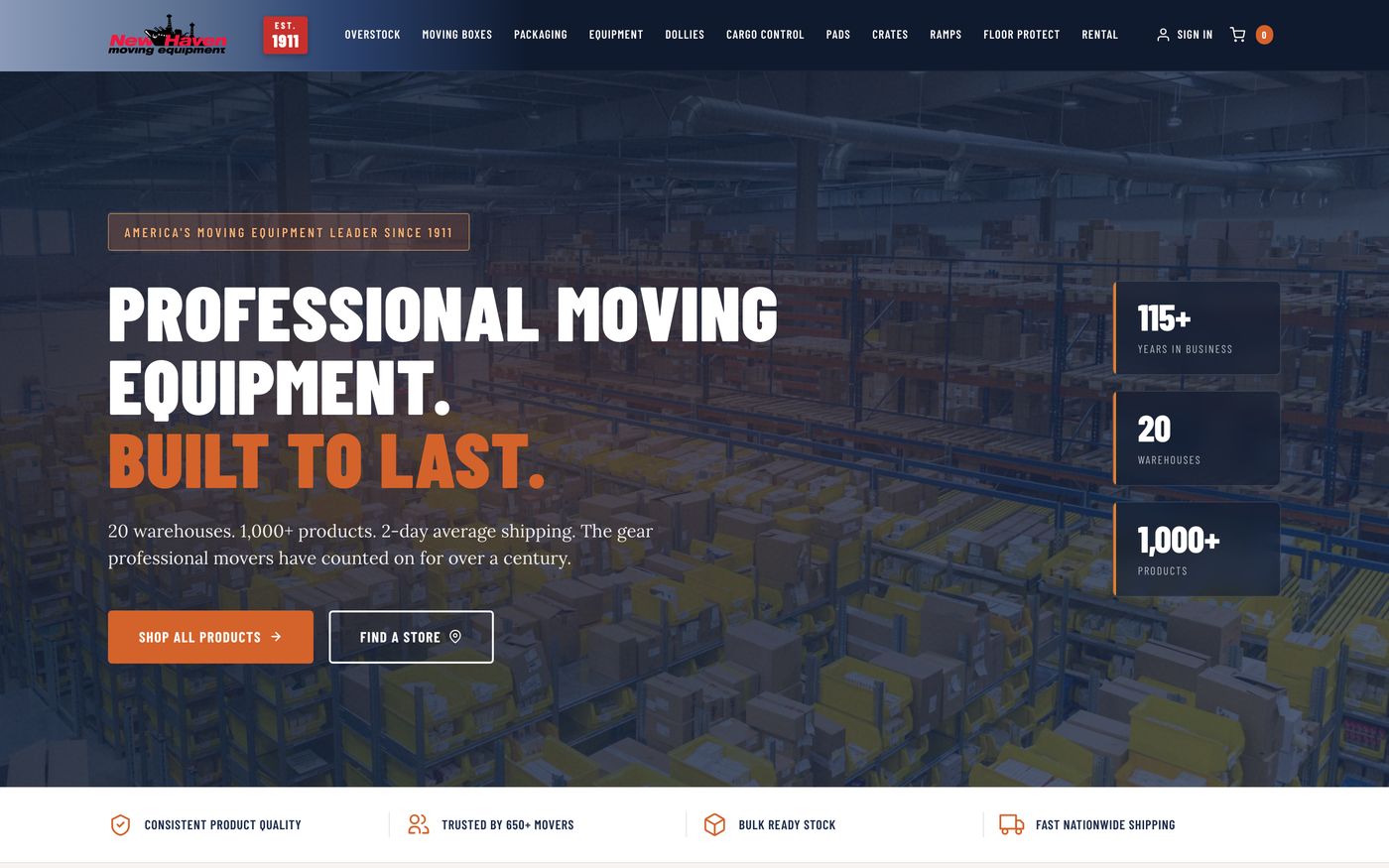 New Haven website, a sample build by High Leverage Websites